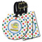 Dots & Dinosaur Luggage Tags - 3 Shapes Availabel