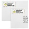 Dots & Dinosaur Mailing Labels - Double Stack Close Up