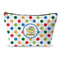 Dots & Dinosaur Makeup Bag - Large - 12.5"x7" (Personalized)