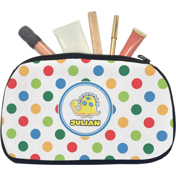 Dots & Dinosaur Makeup Bag Medium