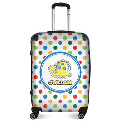 Dots & Dinosaur Suitcase - 24" Medium - Checked (Personalized)