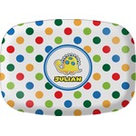 Dots & Dinosaur Melamine Platter (Personalized)