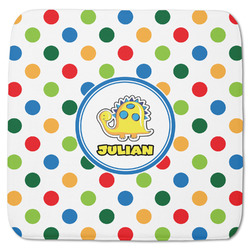 Dots & Dinosaur Memory Foam Bath Mat - 48"x48" (Personalized)