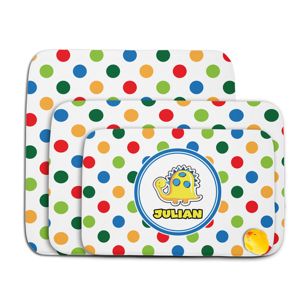 Dots & Dinosaur Memory Foam Bath Mat - MAIN PARENT