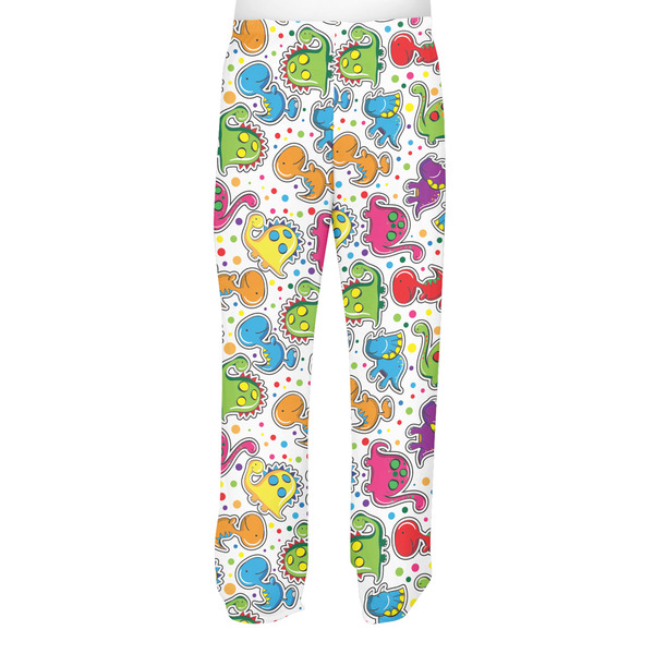 Dots & Dinosaur Men's Pjs Back - on model