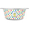 Dots & Dinosaur Stainless Steel Dog Bowl - Small (Personalized)