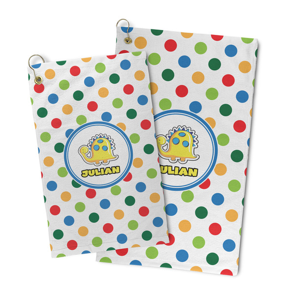 Dots & Dinosaur Microfiber Golf Towel - PARENT/MAIN