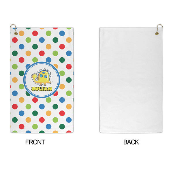 Dots & Dinosaur Microfiber Golf Towels - APPROVAL