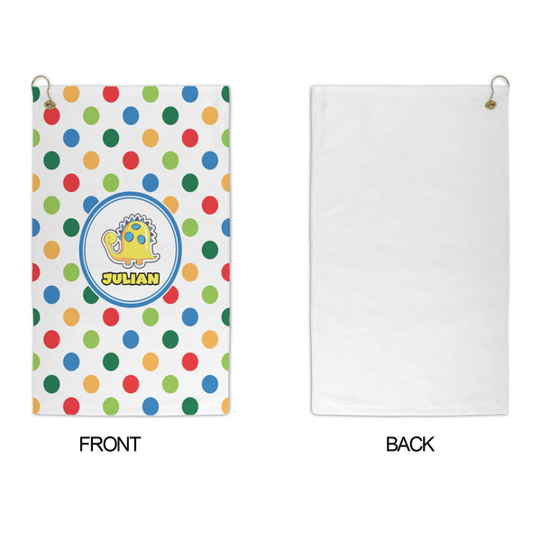 Dots & Dinosaur Microfiber Golf Towels - APPROVAL