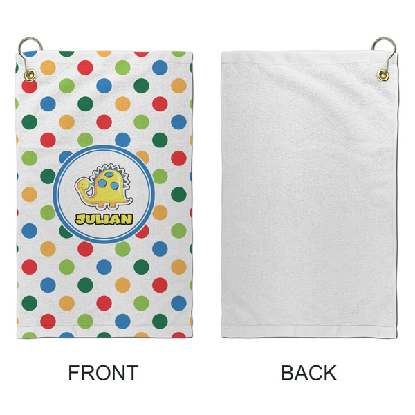 Dots & Dinosaur Microfiber Golf Towels - Small - APPROVAL