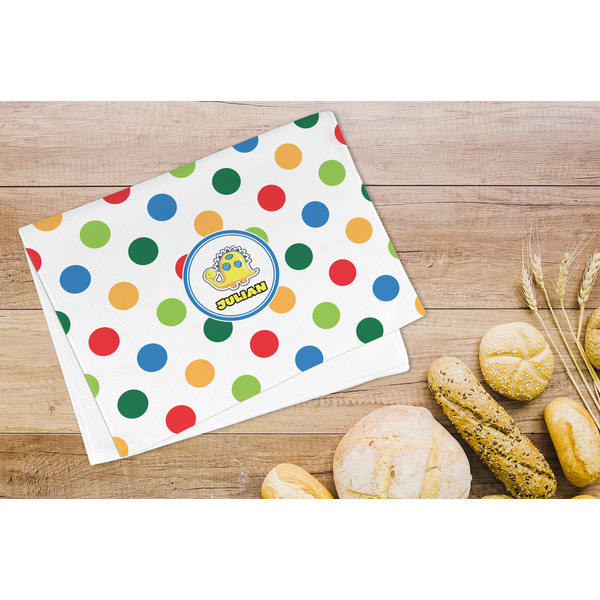 Dots & Dinosaur Microfiber Kitchen Towel - LIFESTYLE