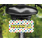 Dots & Dinosaur Mini License Plate on Bicycle - LIFESTYLE Two holes