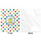 Dots & Dinosaur Minky Blanket - 50"x60" - Single Sided - Front & Back