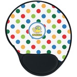 Dots & Dinosaur Mouse Pad with Wrist Support