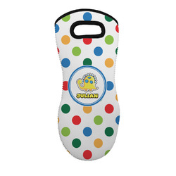 Dots & Dinosaur Neoprene Oven Mitt w/ Name or Text