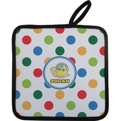 Dots & Dinosaur Pot Holder w/ Name or Text