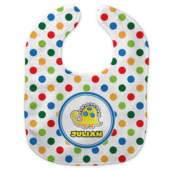 Dots & Dinosaur New Bib Flat Approval