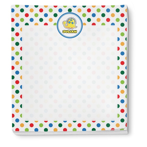 Dots & Dinosaur Notepad - Apvl