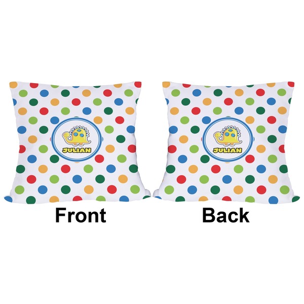 Dots & Dinosaur Outdoor Pillow - 18x18