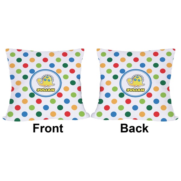 Dots & Dinosaur Outdoor Pillow - 20x20