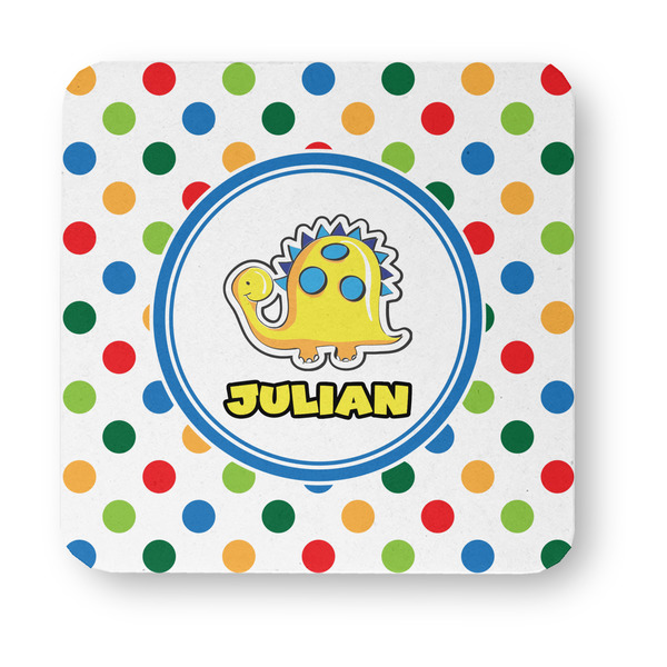 Dots & Dinosaur Paper Coasters - Approval