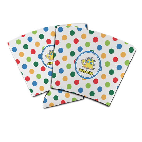 Custom Dots & Dinosaur Party Cup Sleeve (Personalized)