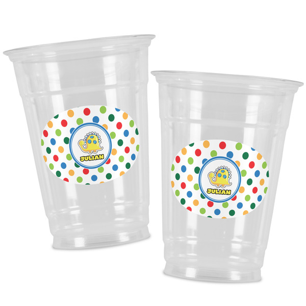 Dots & Dinosaur Party Cups - 16oz - Alt View