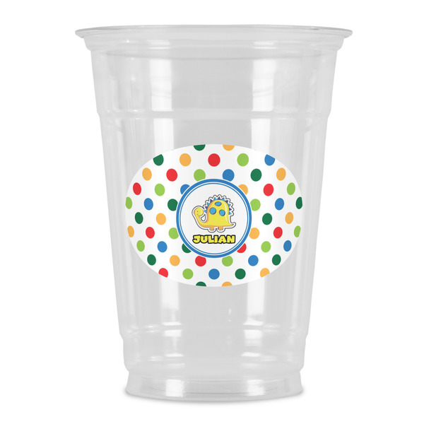 Custom Dots & Dinosaur Party Cups - 16oz (Personalized)