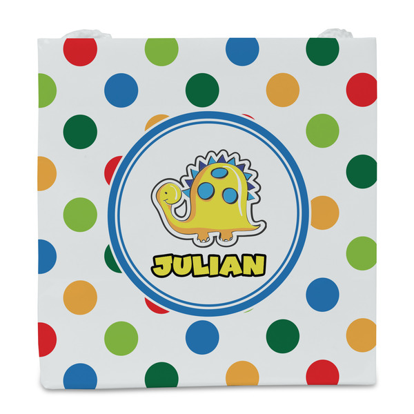 Dots & Dinosaur Party Favor Gift Bag - Gloss - Front