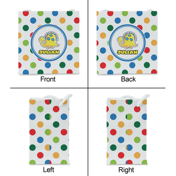 Dots & Dinosaur Party Favor Gift Bag - Matte - Approval