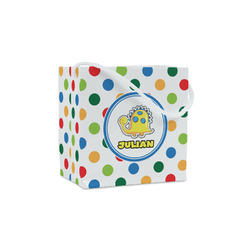 Dots & Dinosaur Party Favor Gift Bags - Matte (Personalized)