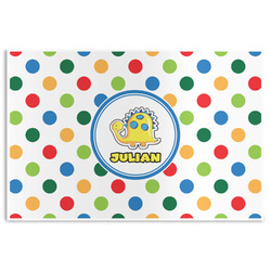 Dots & Dinosaur Disposable Paper Placemats (Personalized)
