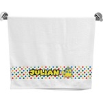 Dots & Dinosaur Bath Towel (Personalized)
