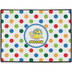 Dots & Dinosaur Door Mat (Personalized)
