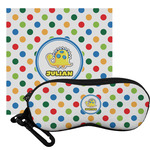 Dots & Dinosaur Eyeglass Case & Cloth (Personalized)