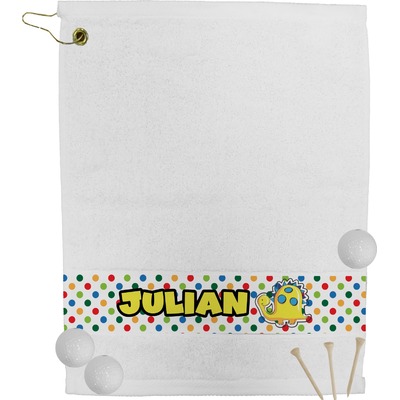 Dots & Dinosaur Golf Bag Towel (Personalized)