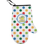 Dots & Dinosaur Right Oven Mitt (Personalized)