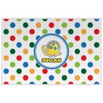 Dots & Dinosaur Laminated Placemat w/ Name or Text