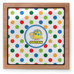 Dots & Dinosaur Pet Urn w/ Name or Text