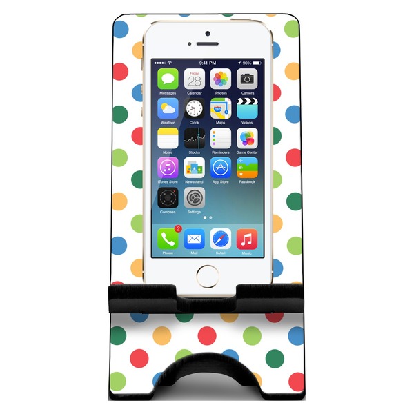 Dots & Dinosaur Phone Stand w/ Phone
