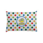 Dots & Dinosaur Pillow Case - Standard (Personalized)