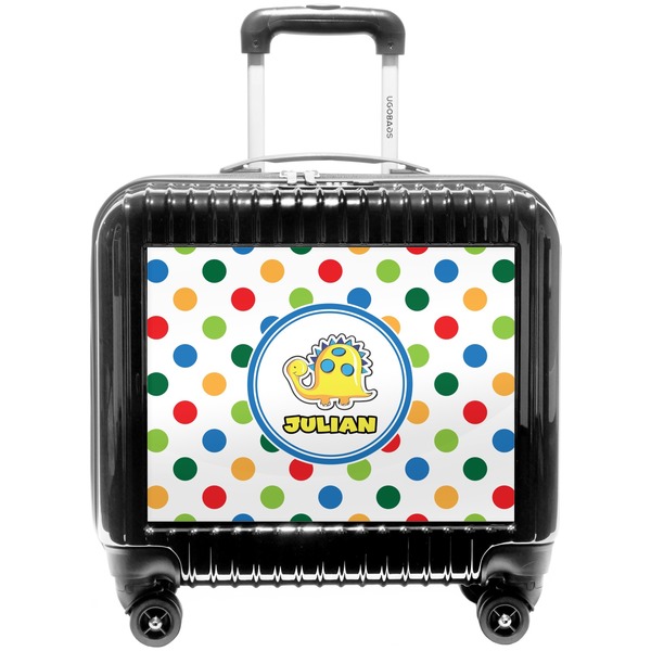 Custom Dots & Dinosaur Pilot / Flight Suitcase (Personalized)