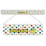 Dots & Dinosaur Plastic Ruler - 12" (Personalized)