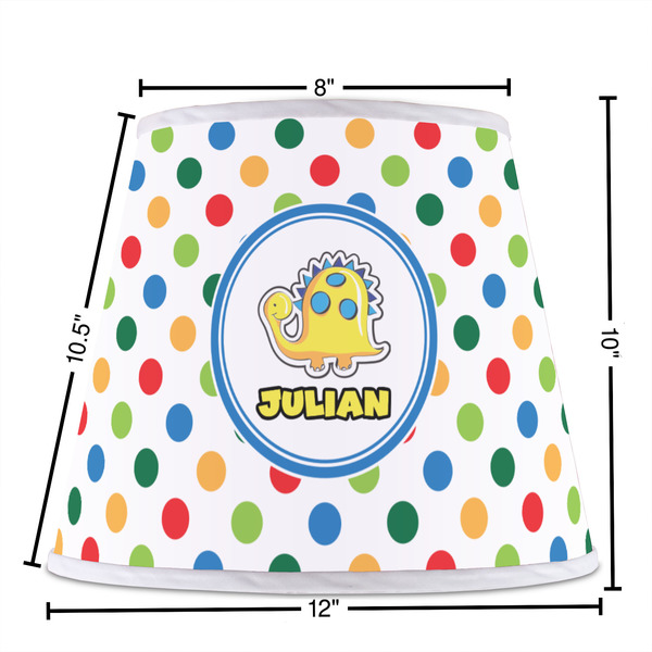 Dots & Dinosaur Poly Film Empire Lampshade - Dimensions