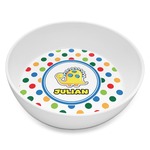 Dots & Dinosaur Melamine Bowl - 8 oz (Personalized)