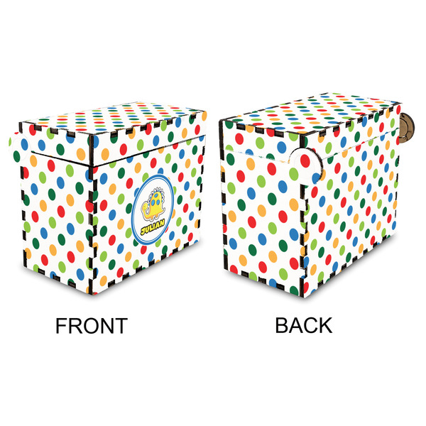 Dots & Dinosaur Recipe Box - Full Color - Approval