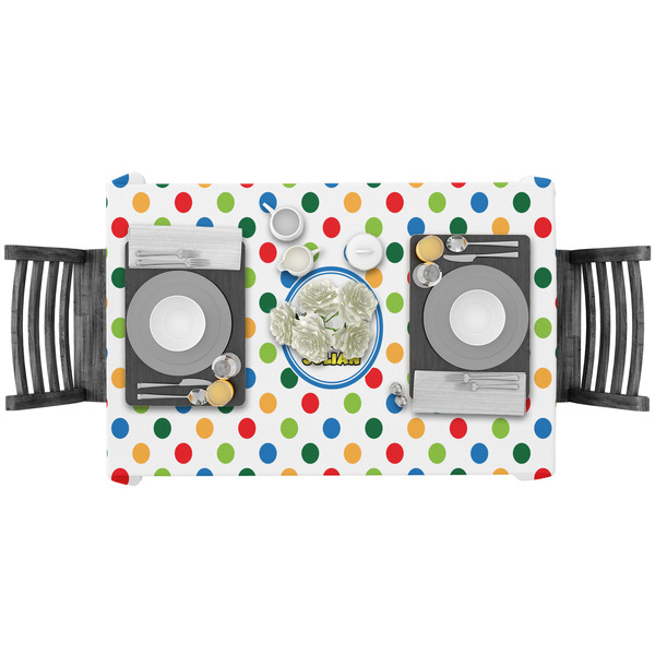 Dots & Dinosaur Rectangular Tablecloths - LIFESTYLE