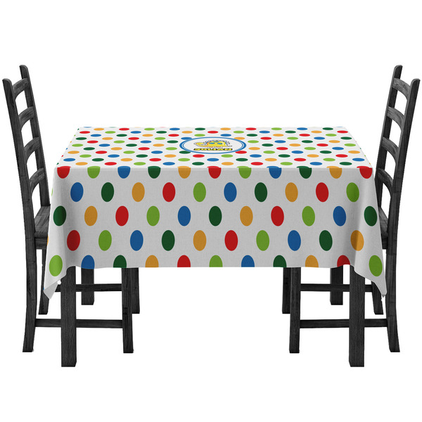 Custom Dots & Dinosaur Tablecloth (Personalized)