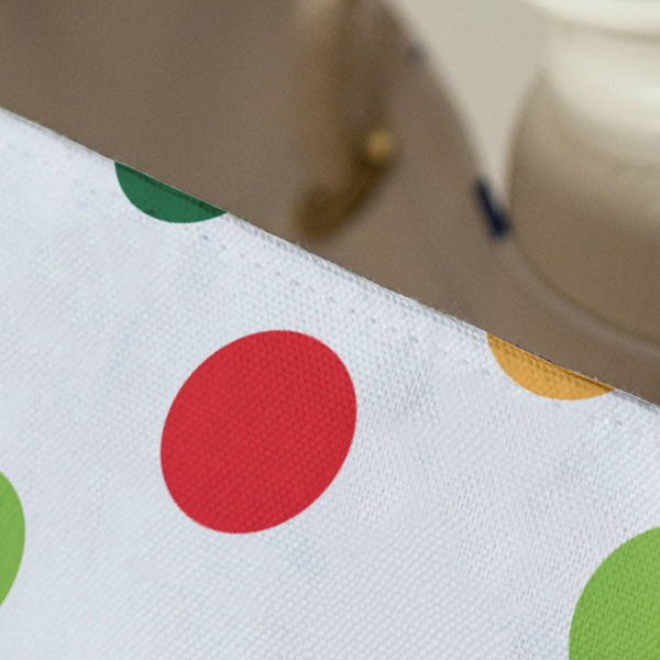 Dots & Dinosaur Large Rope Tote - Close Up View