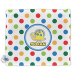Dots & Dinosaur Security Blanket - Single Sided (Personalized)